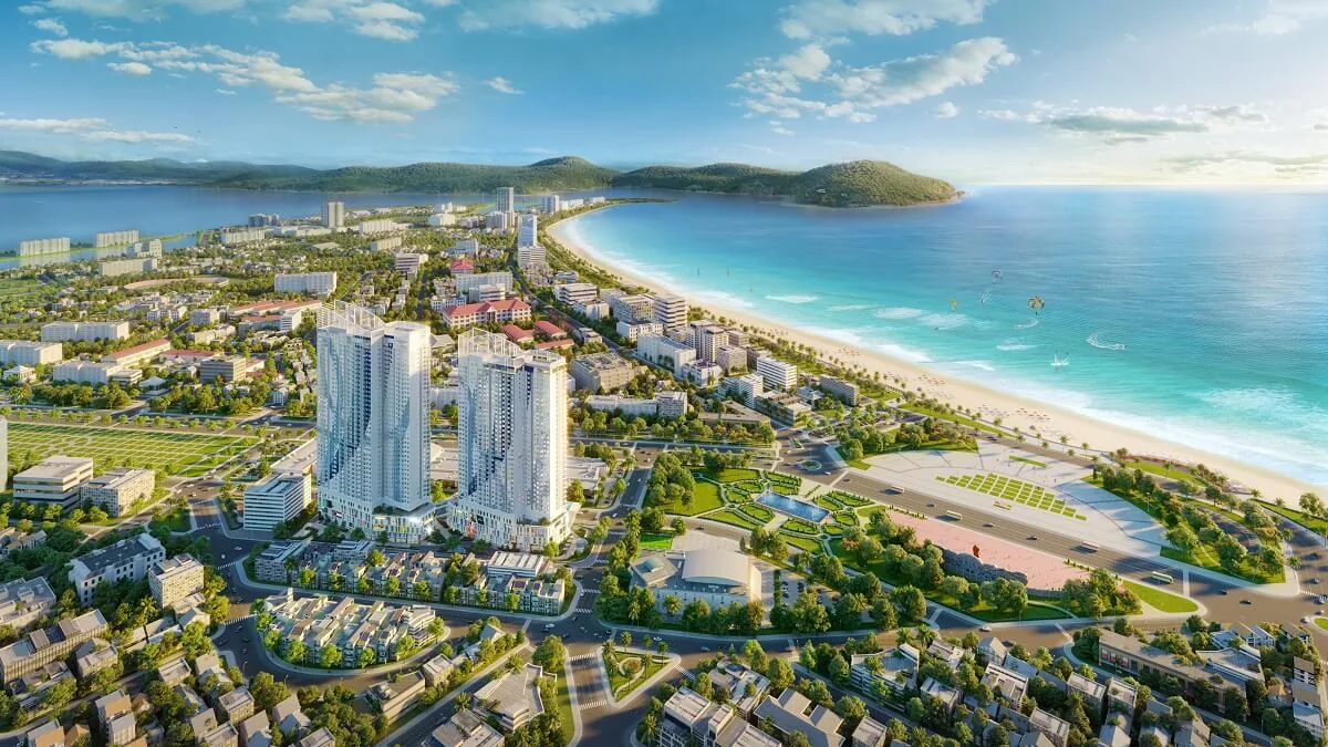 Panoramic rendering of The Sailing Quy Nhon by Quy Nhon Bay