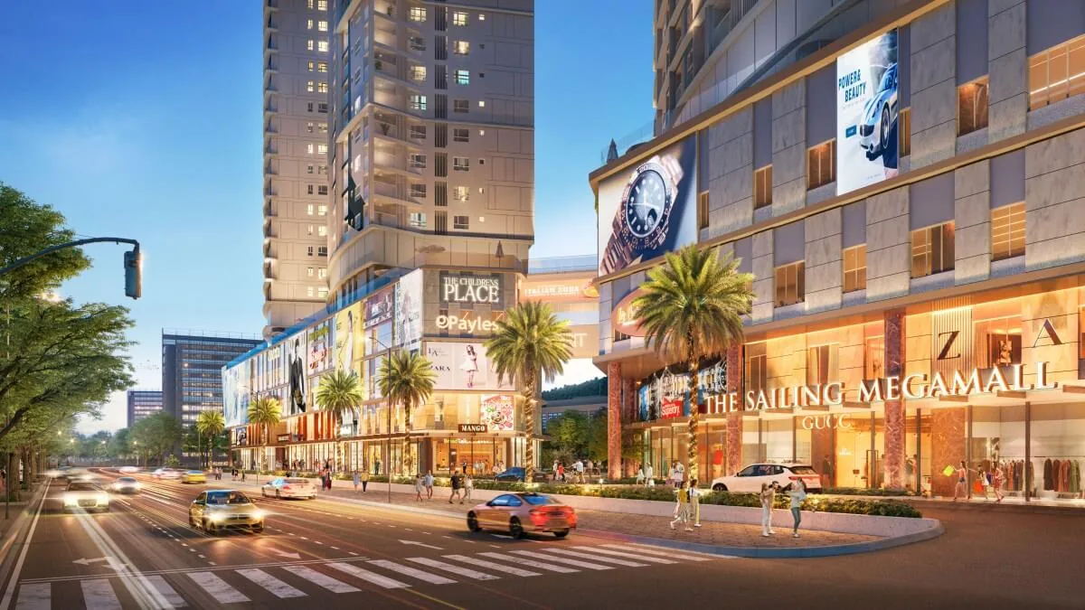 The Sailing Mega Mall, a 5-floor shopping centre